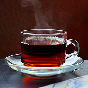 ホットの紅茶
